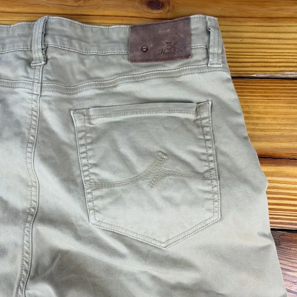 34 Heritage Pants Mens 35x34 Tan Charisma Comfort Rise Twill Super Stretch